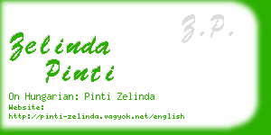 zelinda pinti business card